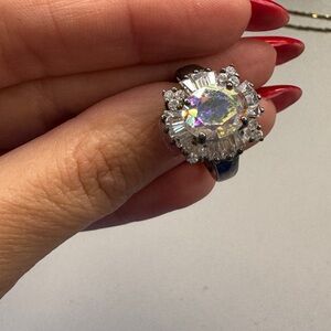 Sterling silver Cz Stones ring.
